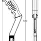 Hurst Nitro Stick Shift Handle with 12V Switch - 5381000