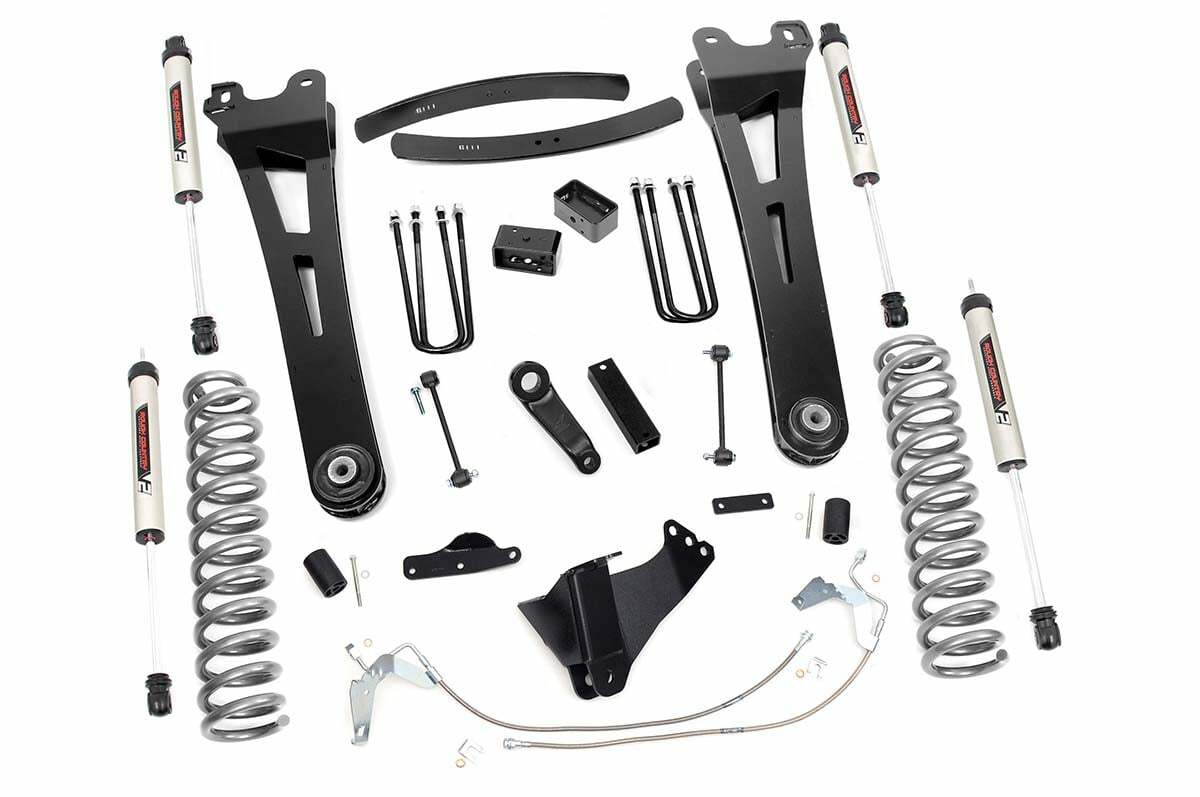 Fits Ford F-250/F-350 SD (08-10) 6" Lift Kit; Diesel; Radius Arm; V2; 53870