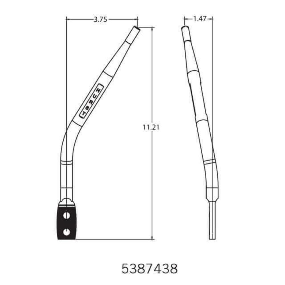 Hurst OEM Style Chrome Plated Round Bar Stick - 5387438