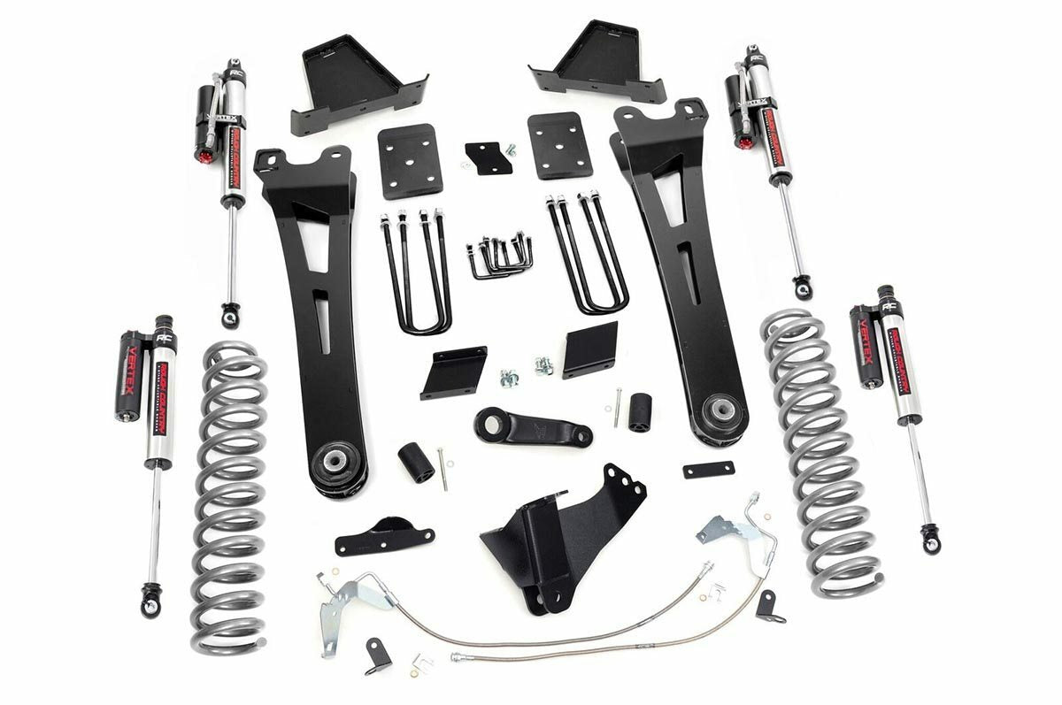 Fits Ford F-250 SD (15-16) 6" Lift Kit; Diesel; Radius Arm; Vertex; 54250