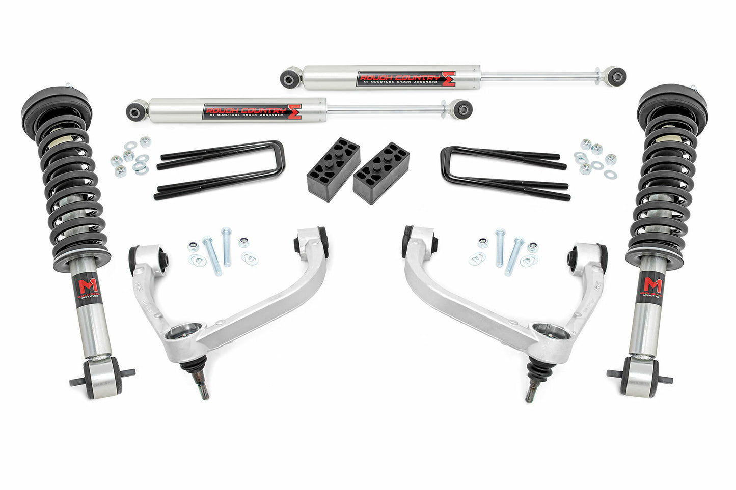 Fits Ford F-150 4WD (2014-2020) 3 Inch Lift Kit; M1 Struts; 54540