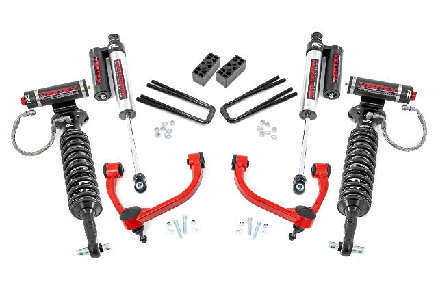 Fits Ford F-150 4WD (2014-2020) 3 Inch Lift Kit; Vertex; 54550RED