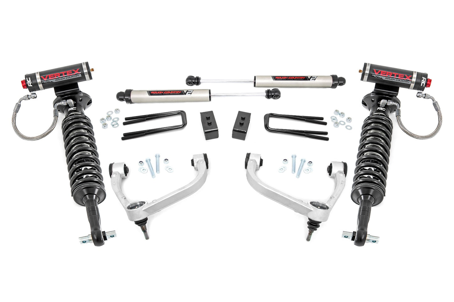 Fits Ford F-150 4WD (2014-2020) 3 Inch Lift Kit; UCAs; Vertex/V2; 54557