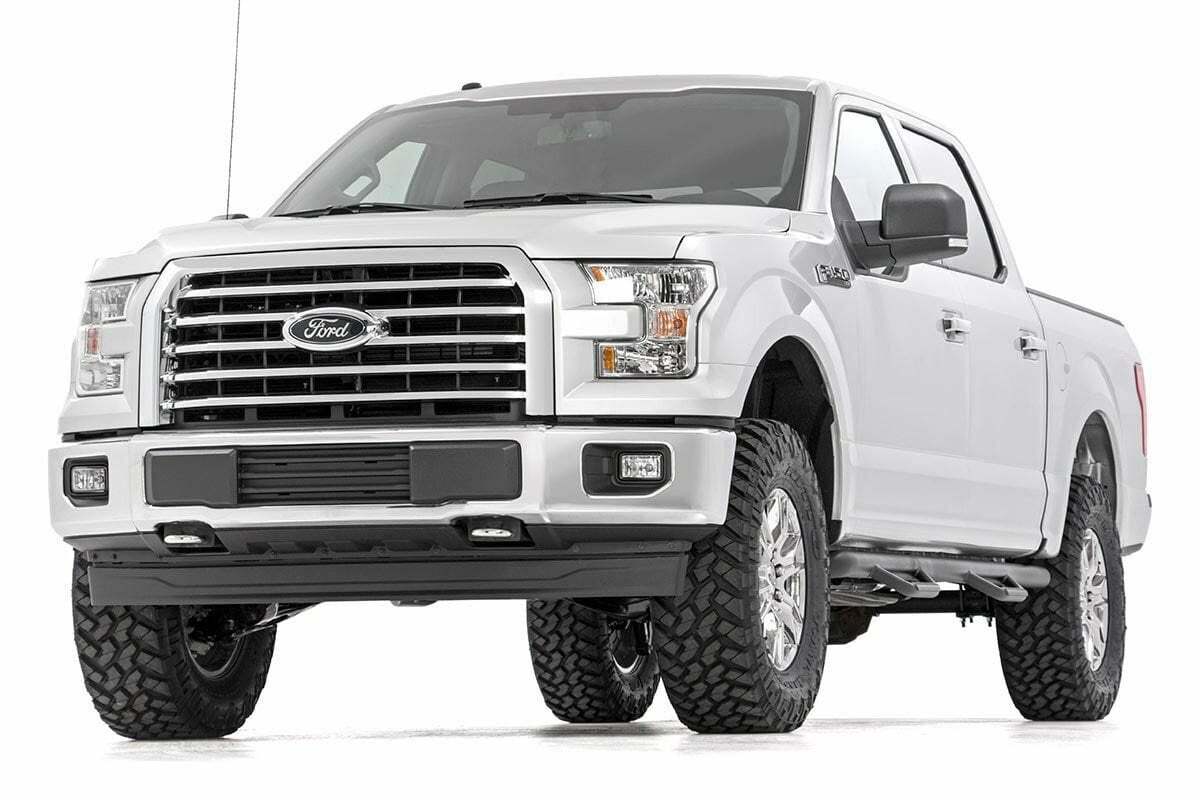 Fits Ford F-150 4WD (2014-2020) 3 Inch Lift Kit; UCAs; Vertex/V2; 54557RED