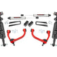 Fits Ford F-150 4WD (2014-2020) 3 Inch Lift Kit; UCAs; Vertex/V2; 54557RED