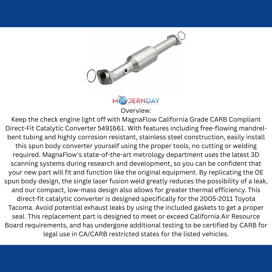 2005-2011 Toyota Tacoma 4.0L Direct-Fit Catalytic Converter 5491661 Magnaflow