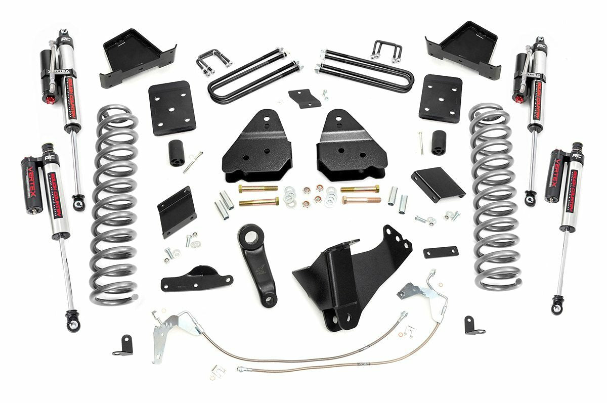 Fits Ford F-250 SD 4WD (2015-2016) 6" Lift Kit; Gas; OVLD; Vertex; 54950
