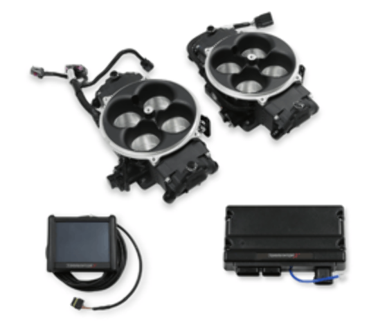 Holley EFI Terminator X Stealth 2x4 4500 Kit - Black 550-1081