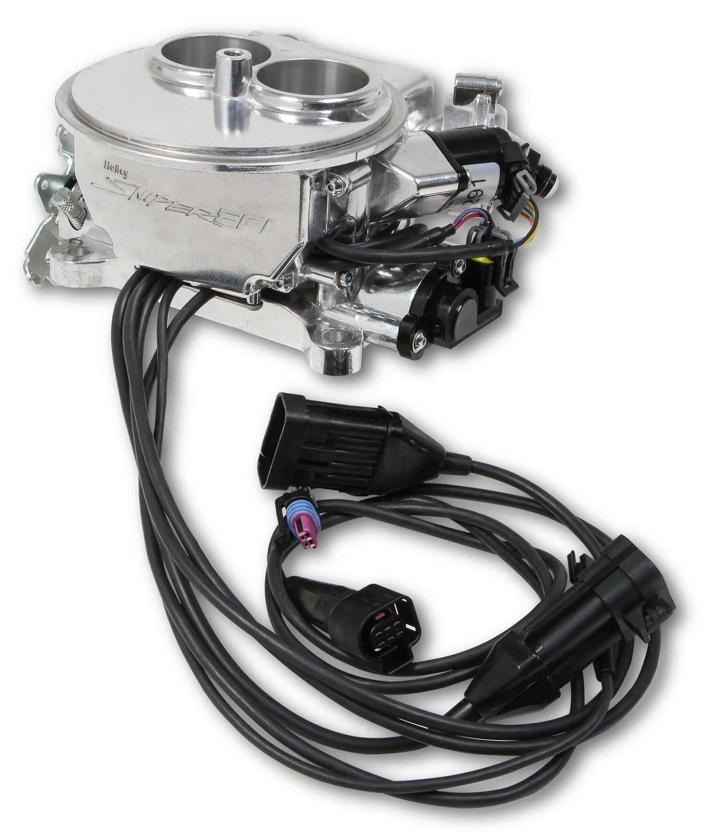 Holley Sniper EFI 550-849K 2300 Carb 2 Barrel Master Fuel Injection Kit Polished