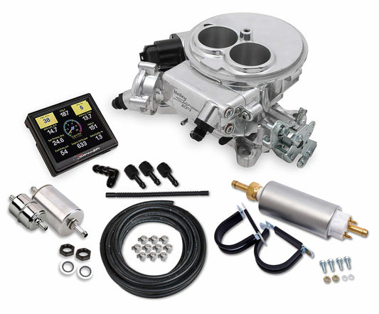 Holley Sniper EFI 550-849K 2300 Carb 2 Barrel Master Fuel Injection Kit Polished
