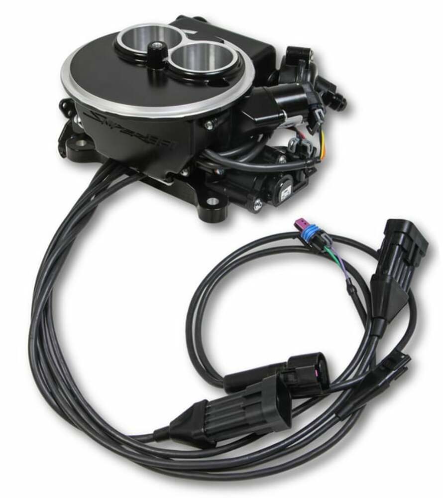 550-850 Holley Sniper EFI 2300 Self-Tuning Kit Black Finish Fuel Injection Carb