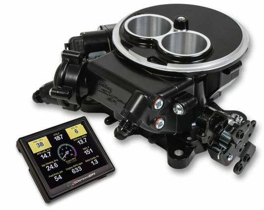 550-850 Holley Sniper EFI 2300 Self-Tuning Kit Black Finish Fuel Injection Carb