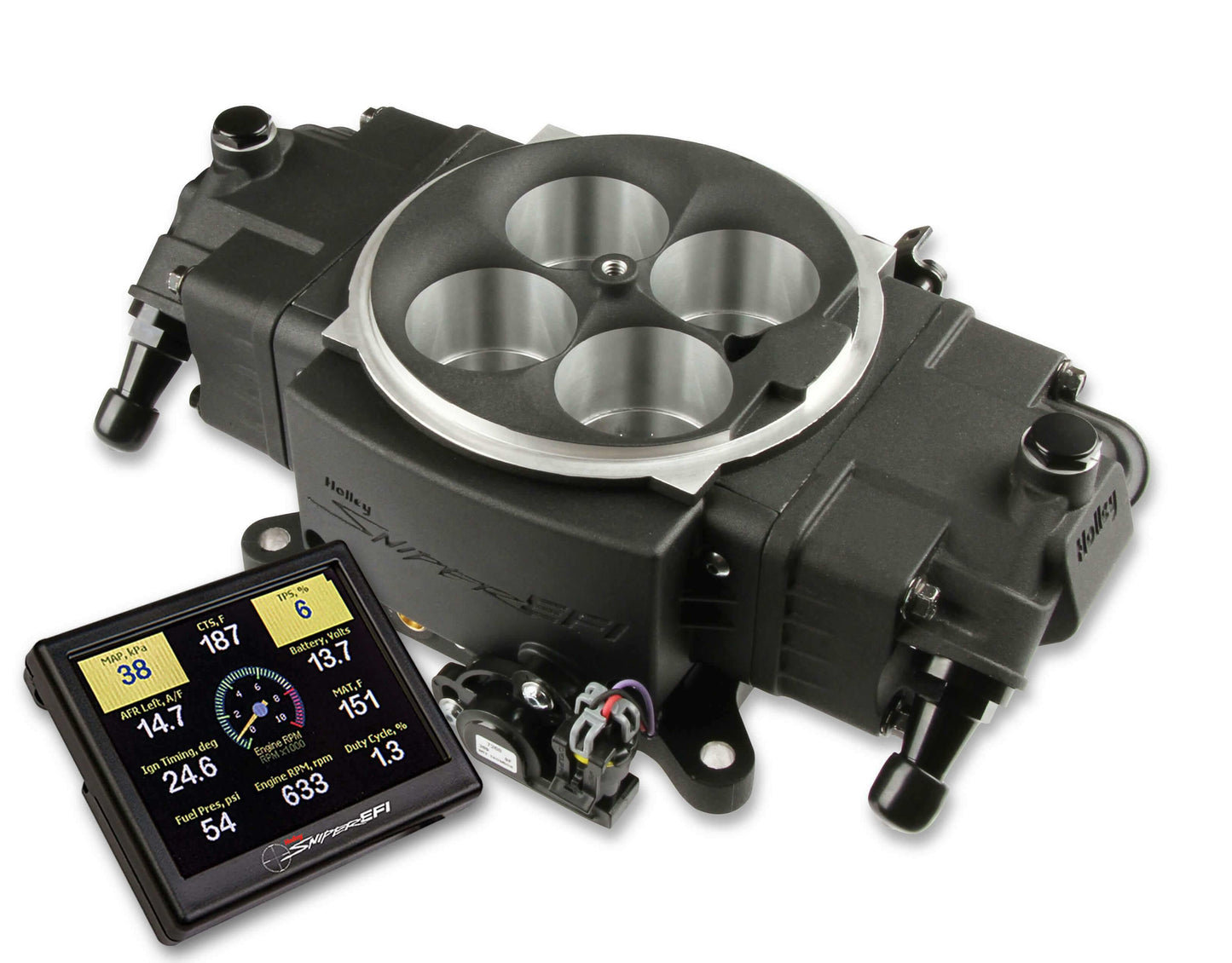 HOLLEY SUPER SNIPER STEALTH 4150 - EFI - up to 1250HP - BLACK FINISH - 550-877