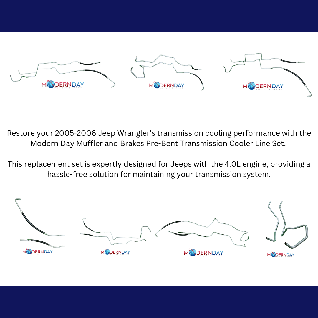 2005-2006 Wrangler Transmission Cooling Supply and Return Lines 55037624AI-MD - Transmission Lines Car Part People