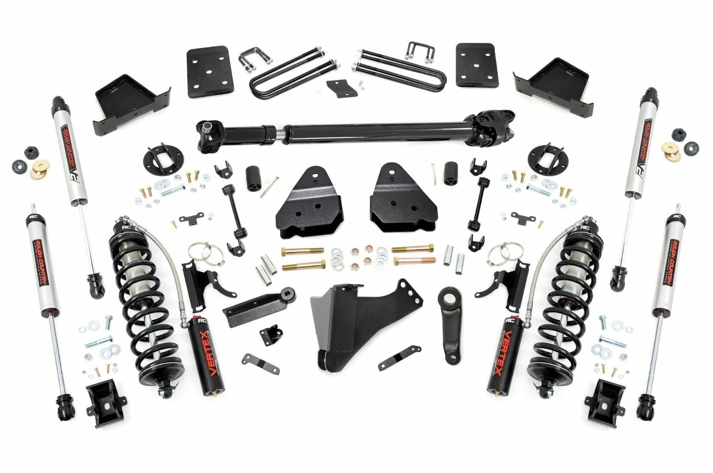 Fits Ford F-250/F-350 SD 4WD (17-22) 4.5" Lift Kit; D/S; C/O V2; 55058