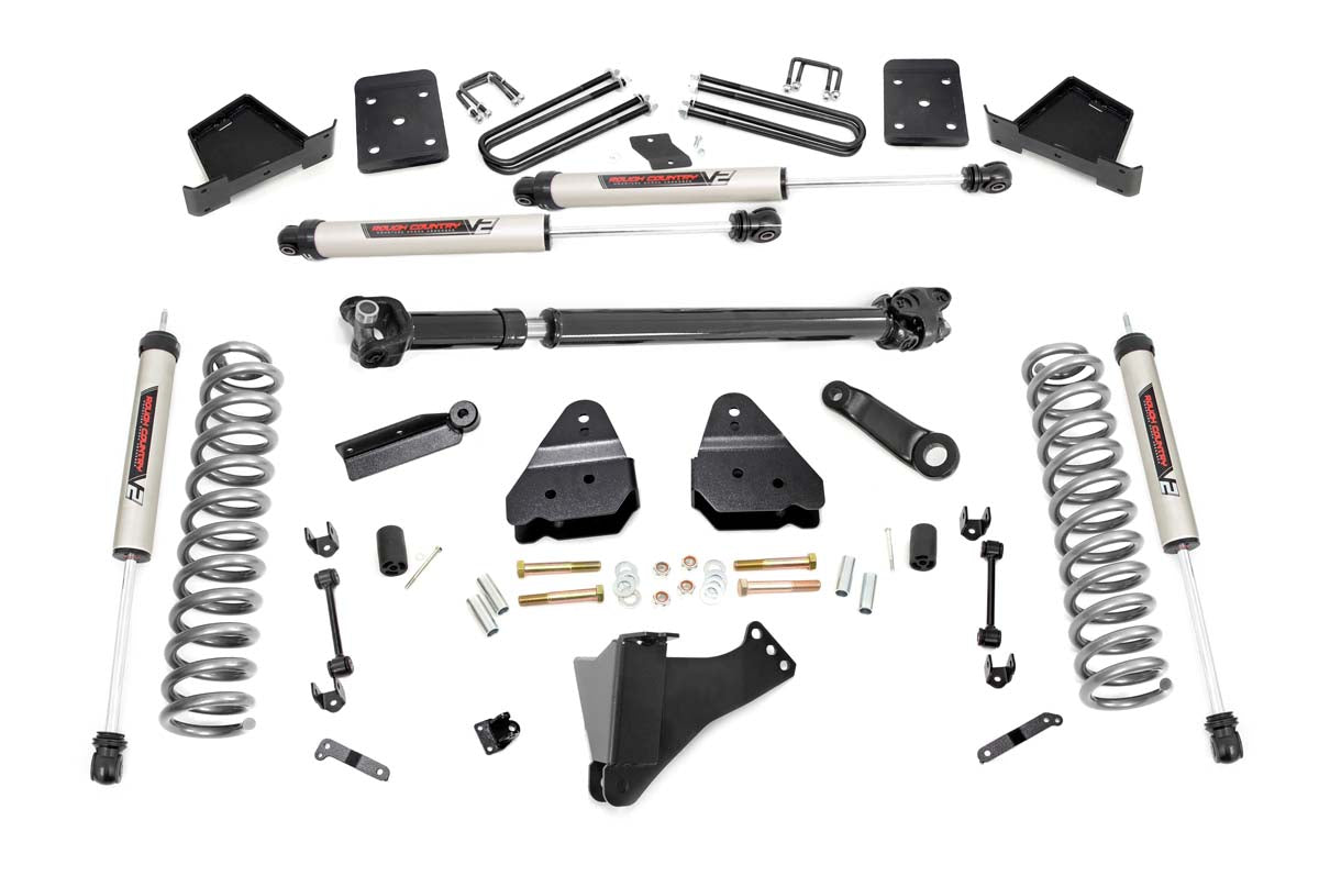 Fits Ford F-250/F-350 SD 4WD (2017-2022) 4.5" Lift Kit; D/S; V2; 55071