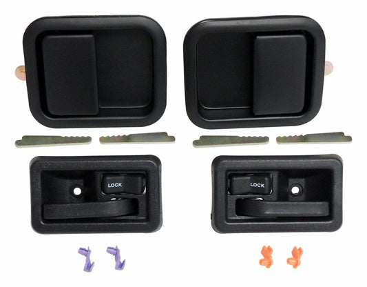 Vintage - Steel Black Door Handle Kit - 55076222MK