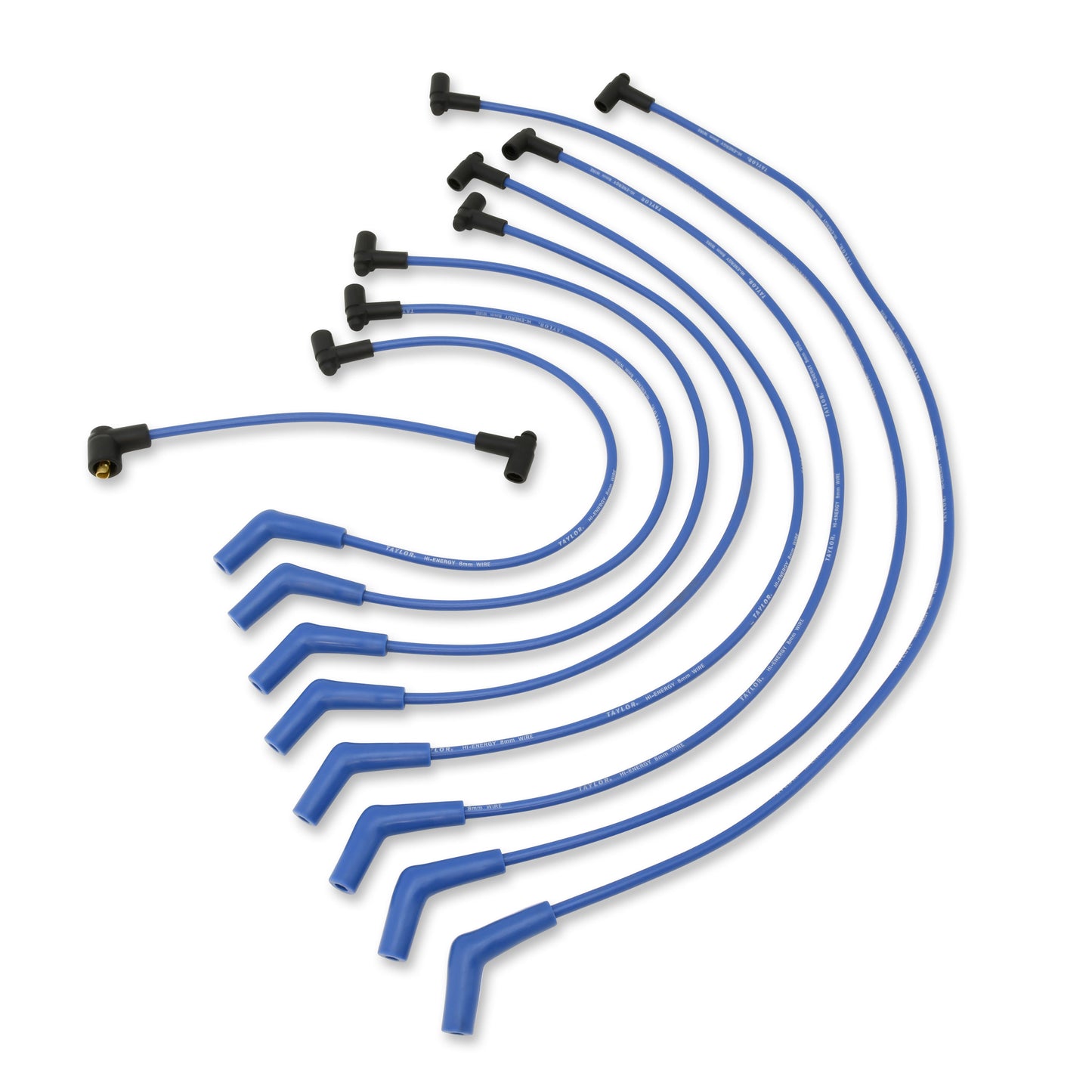 Spark Plug Wire Set Universal 8mm Silicone 5000 ohm/ft Hi Energy Blue 64617