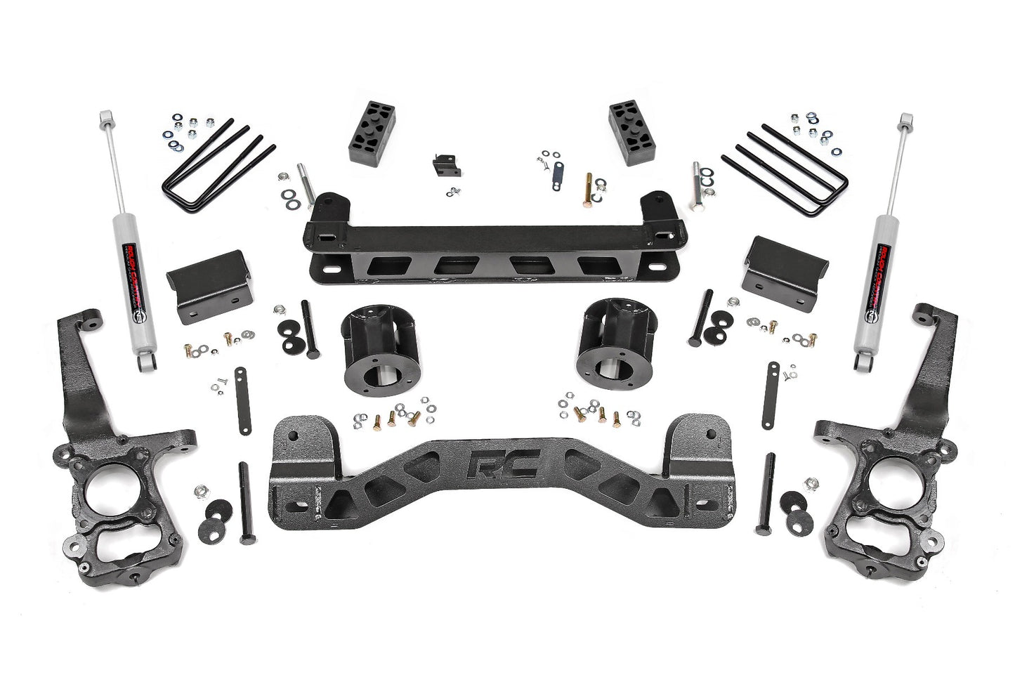 Fits Ford F-150 2WD (2015-2020) 4 Inch Lift Kit; 55130