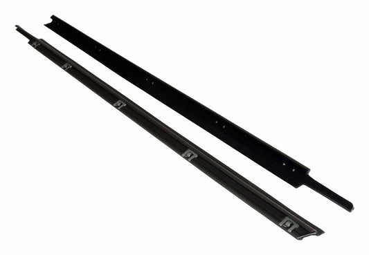 Crown Outer Door Glass Weatherstrip Kit for 97-06 Jeep TJ Wrangler w/ Full Steel Doors - 55176565K