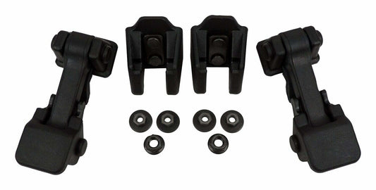 Crown Automotive - Plastic Black Hood Catch Kit - 55395653K2