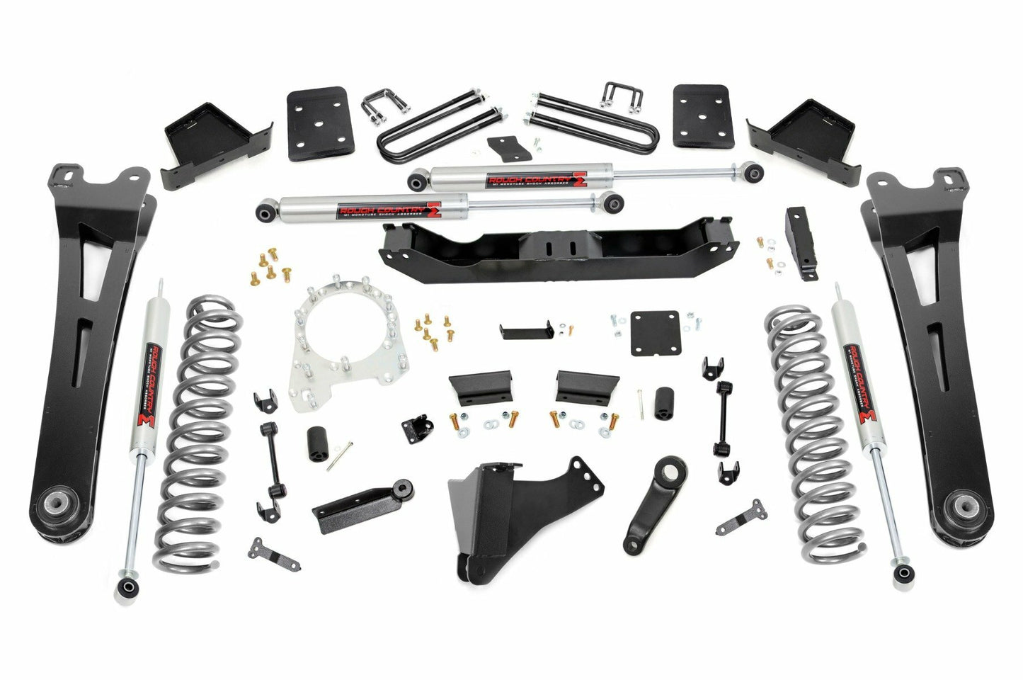 Fits Ford F-250/F-350 SD 4WD (17-22) 6" Lift Kit; OVLD; M1 Shocks; 55440
