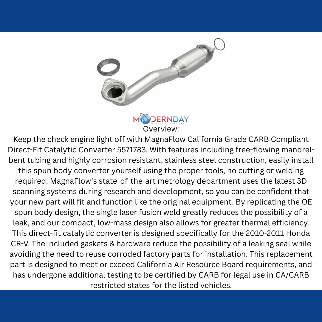 2010 2011 Honda CR-V 2.4L Direct-Fit Catalytic Converter 5571783 Magnaflow