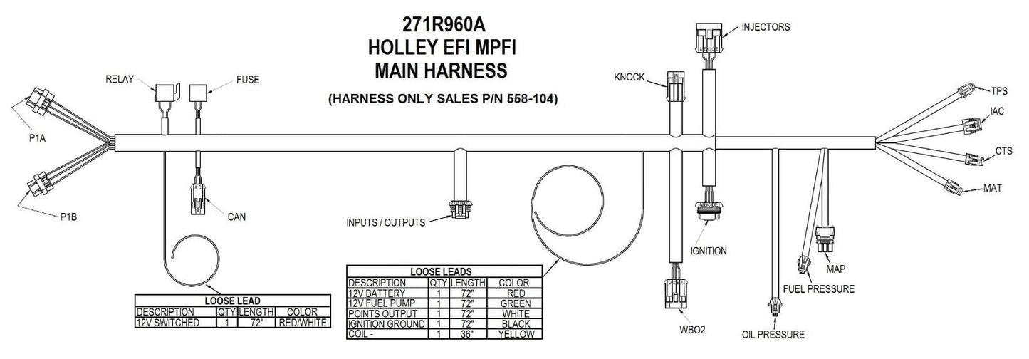 Universal Ford V-8 Harness Kit - 558-508