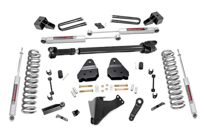 Fits Ford F-350 SD 4WD (17-22) 4.5" Lift Kit; DRW; FR Drive Shaft; 55931