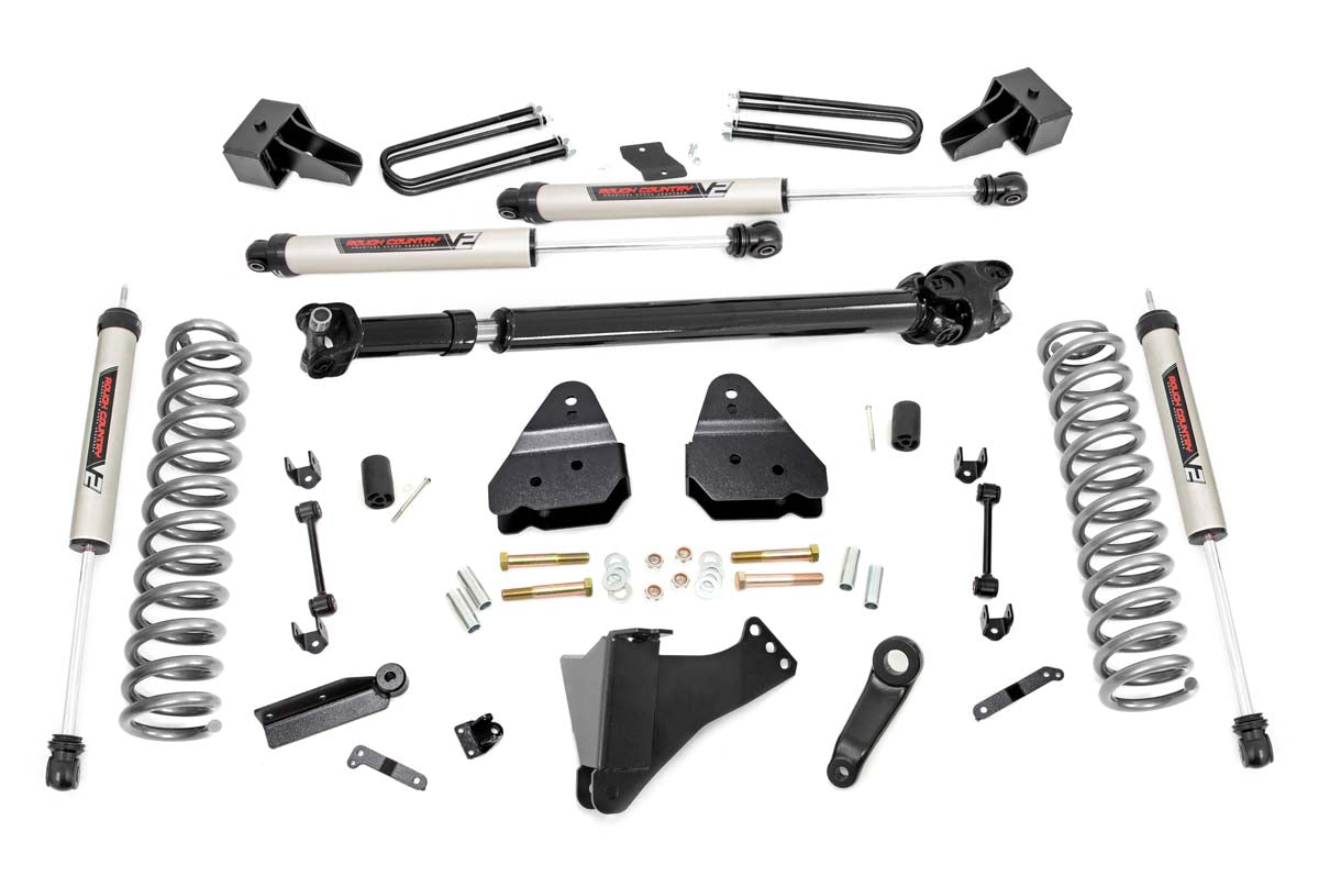 Fits Ford F-350 Super Duty 4WD (2017-2022) 4.5" Lift Kit; DRW; D/S; V2; 55971
