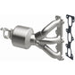 Catalytic Converter with Integrated Exhaust Manifold for HM Grade Federal / EPA Compliant Direct-Fit Manifold Catalytic