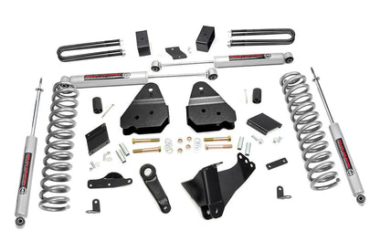 Fits Ford F-250 Super Duty 4WD (2011-2014) 4.5 Inch Lift Kit; OVLD; 563.2