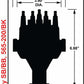 Holley EFI Dual Sync SBC/BBC Distributor, Black - 565-200BK