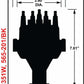 Holley EFI Dual Sync Ford 351W Distributor, Black - 565-201BK