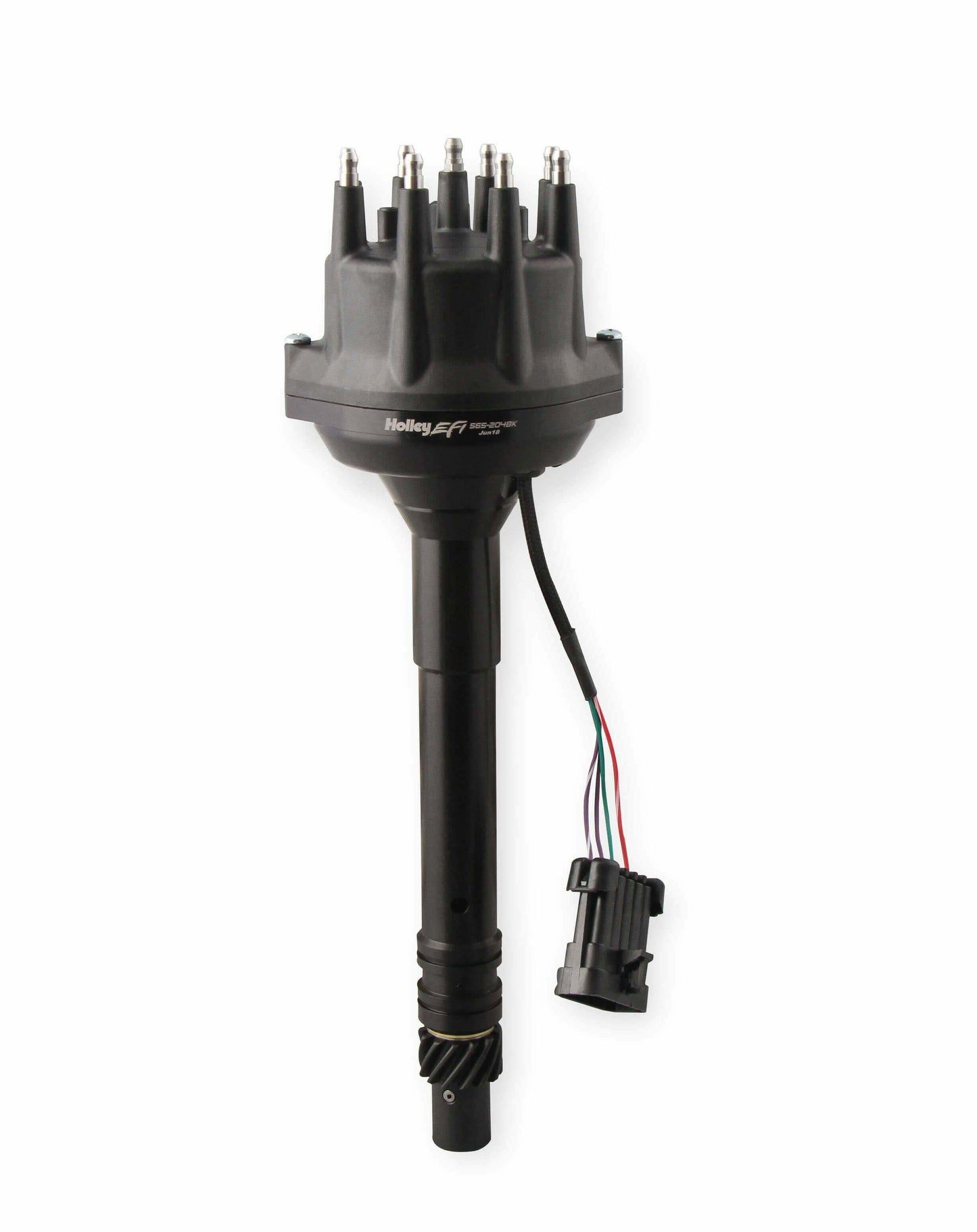 Holley EFI Dual Sync BBC Tall Deck Distributor, Black - 565-204BK