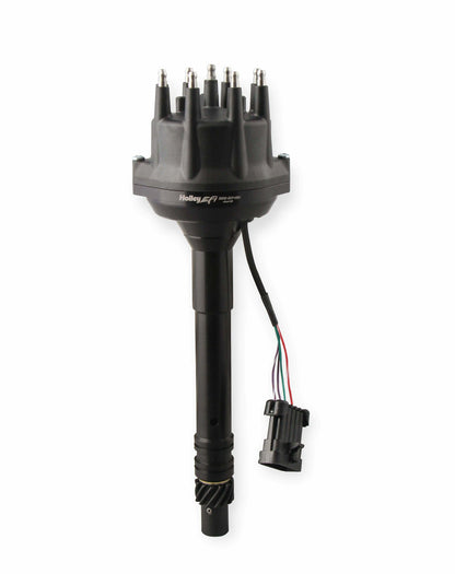 Holley EFI Dual Sync BBC Tall Deck Distributor, Black - 565-204BK