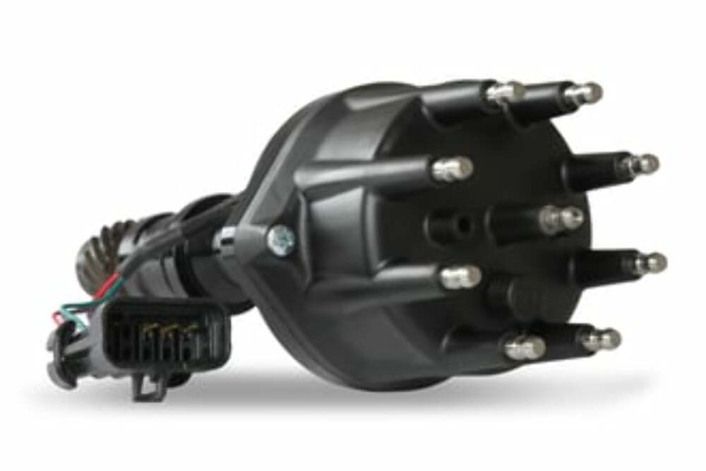 Holley EFI Dual Sync Oldsmobile Distributor, Black 565-206BK