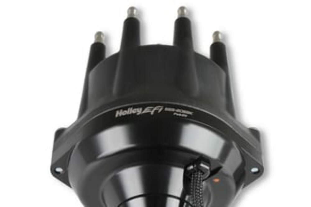 Holley EFI Dual Sync Oldsmobile Distributor, Black 565-206BK