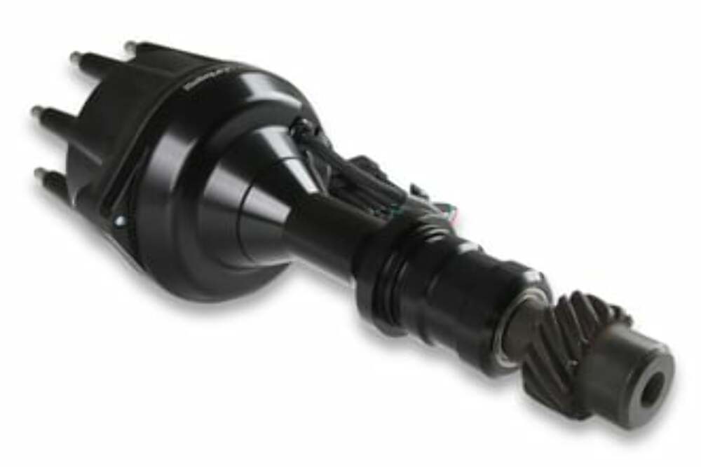 Holley EFI Dual Sync Oldsmobile Distributor, Black 565-206BK