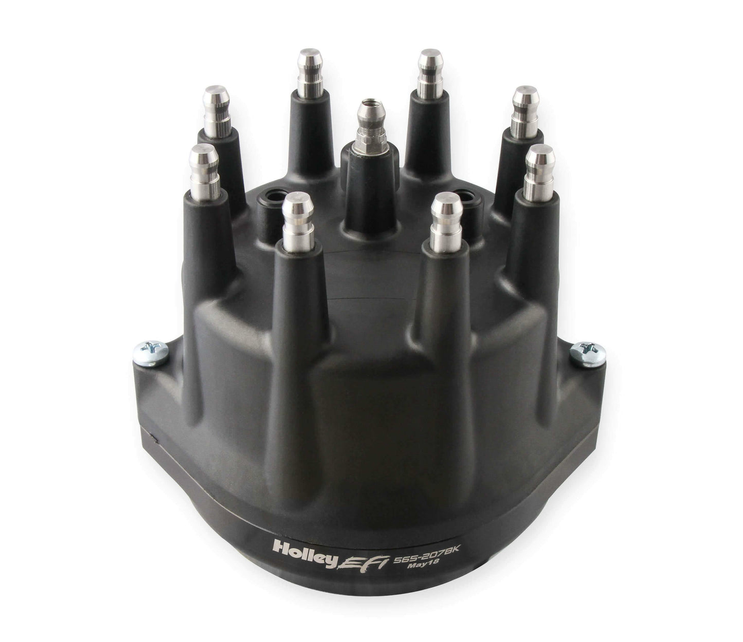 Holley EFI Dual Sync Pontiac Distributor, Black - 565-207BK
