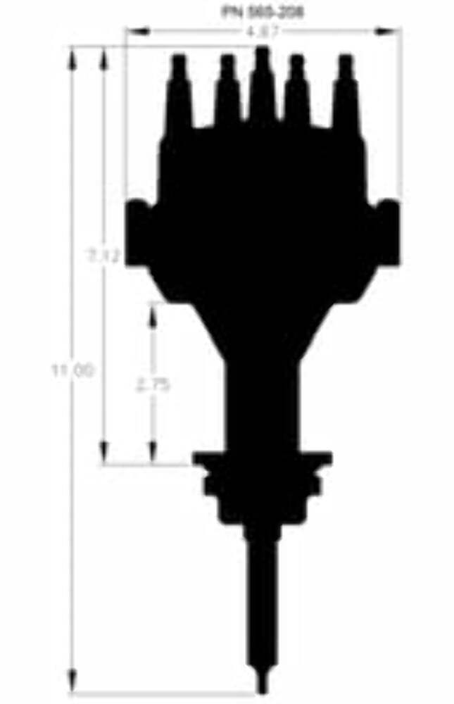 1975-1983 Cordoba 5.2L Holley EFI Dual Sync Chrysler SB Distributor 565-208