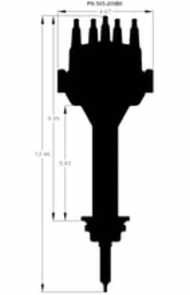Holley EFI Dual Sync Mopar 383-400 Distributor, Black 565-209BK