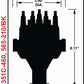 Holley EFI Dual Sync Ford 351C, 400M, 429-460 Distributor, Black - 565-210BK