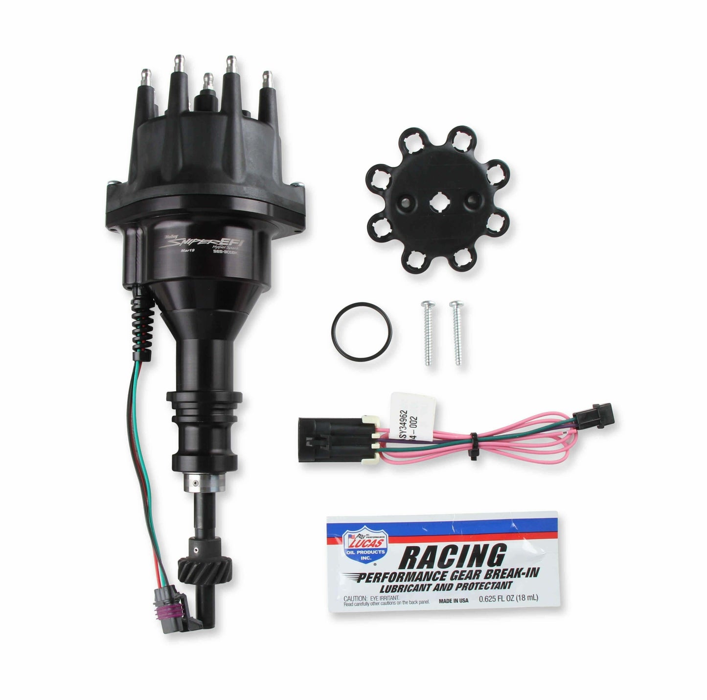 Holley 565-301BK Sniper EFI HyperSpark Distributor Ford 260 289 302 Hall Effect