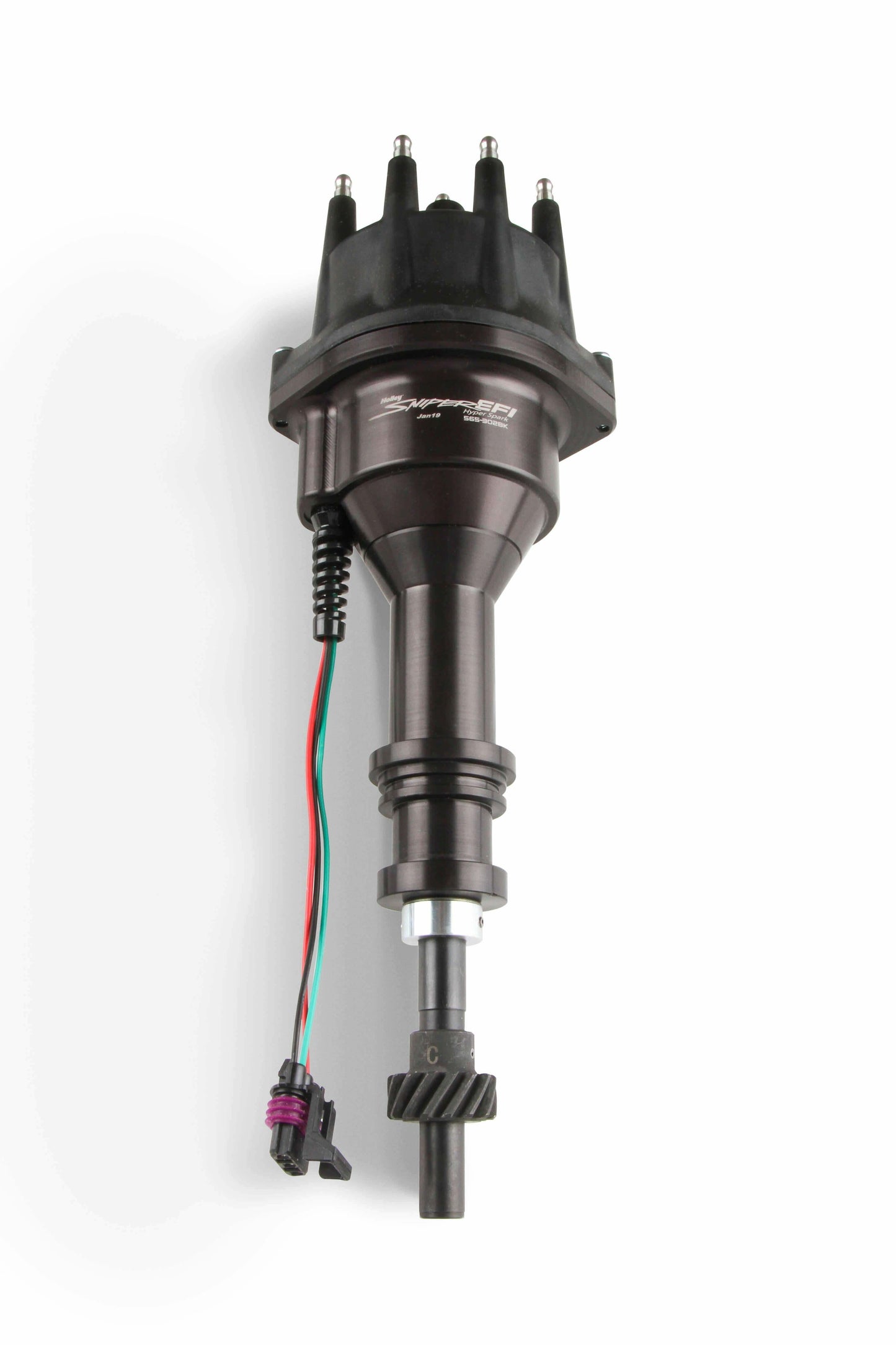 Holley 565-302BK Sniper EFI HyperSpark Distributor Ford 351W Hall Effect Crank T