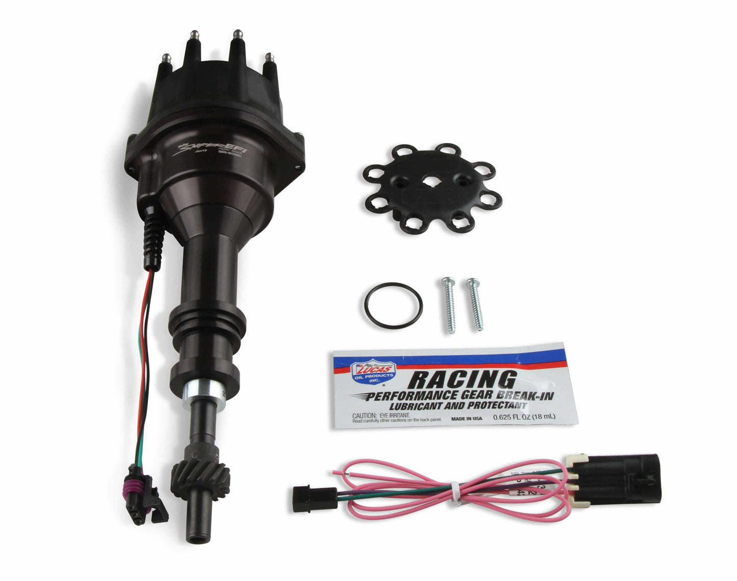 Holley 565-302BK Sniper EFI HyperSpark Distributor Ford 351W Hall Effect Crank T