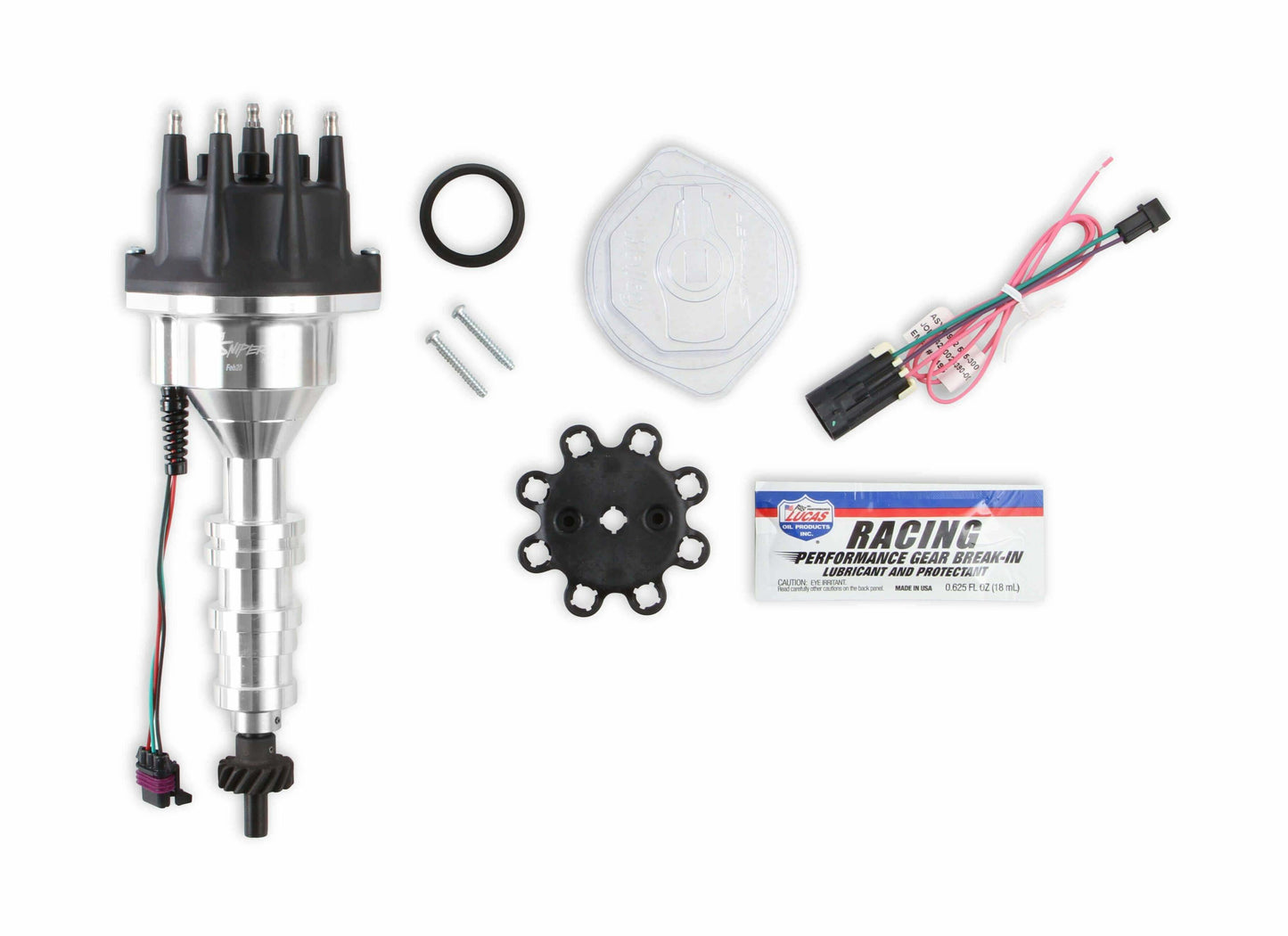 Holley Sniper EFI 565-323 - HyperSpark Distributor - Ford FE - Shiny - Fits 332, 352, 360, 390, 406, 410, 427, 428 FE Engines