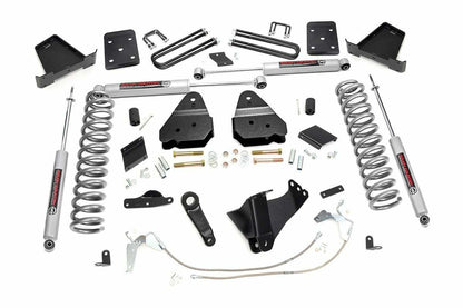 Fits Ford F-250 Super Duty 4WD (2011-2014) 6 Inch Lift Kit; Gas; OVLD; 566.2