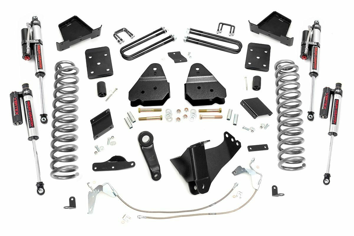 Fits Ford F-250 SD 4WD (2011-2014) 6" Lift Kit; Gas; OVLD; Vertex; 56650