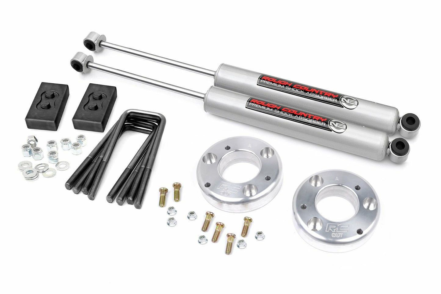 Fits Ford F-150 2WD/4WD (2014-2020) 2 Inch Lift Kit; Alum Spacer; 56930
